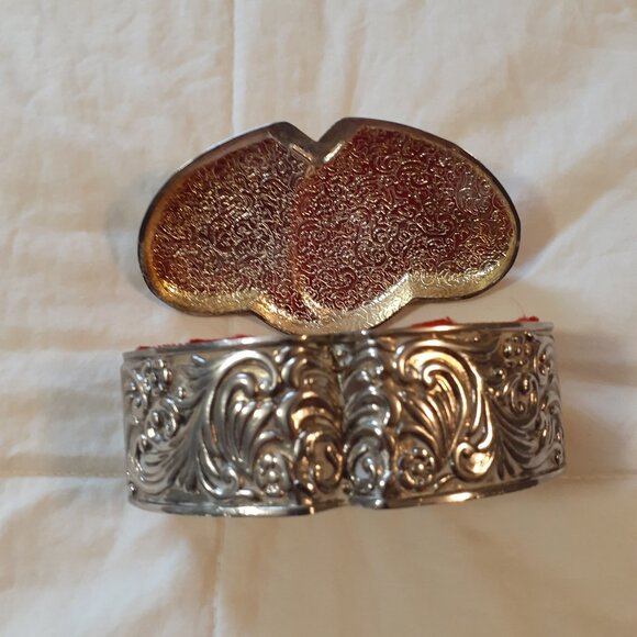 Victorian Style Silver Plated Jewelry/Trinket Box - Picture 4 of 9